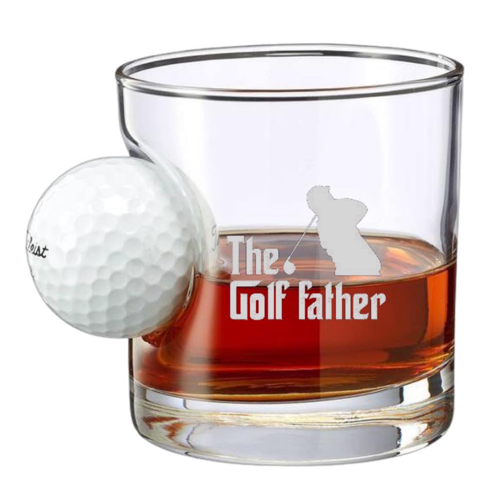 Golf Father Edition Whisky Glass