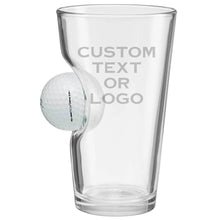 Load image into Gallery viewer, Personalised Golf Ball Pint Glass
